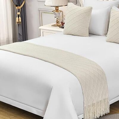 MSTZA 65 * 180 ~ 65 x 260 cm manta de puxar sofá tecida de cabo grande simples, caminho de cama decorativo macio e quente, conjunto de almofadas para quarto de casa, hotel MSTZA 65 * 180 ~ 65 x 260 cm manta de puxar sofá tecida de cabo grande simples, caminho de cama decorativo macio e quente, conjunto de almofadas para quarto de casa, hotel