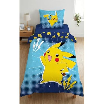 Halantex Pokémon Pikachu Capa nórdica cama 90 140 x 200 fronha 70 x 90 presente Halantex Pokémon Pikachu Capa nórdica cama 90 140 x 200 fronha 70 x 90 presente