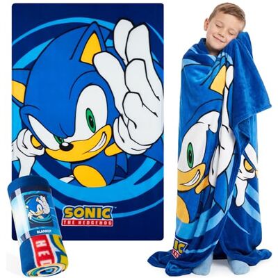 Sonic The Hedgehog - Fleece Blanket - Kids - Blanket Sonic The Hedgehog - Fleece Blanket - Kids - Blanket