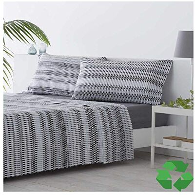 COTTON ARTean Conjunto de lençóis Eco Friendly Poliéster Reciclado ICHURUN 180x190/200. 50% ALGODÃO 50% Poliéster Reciclado. COTTON ARTean Conjunto de lençóis Eco Friendly Poliéster Reciclado ICHURUN 180x190/200. 50% ALGODÃO 50% Poliéster Reciclado.