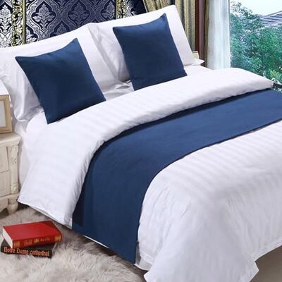 QRGMKL Corredor de Cama Premium para Pé de Cama, Bufanda de Cama de Cor Sólida, Colcha de Linho de Algodão, Decoração para o Lar, Protetor de Cama de Dormitório Azul Escuro 210X50cm para Cama de QRGMKL Corredor de Cama Premium para Pé de Cama, Bufanda de Cama de Cor Sólida, Colcha de Linho de Algodão, Decoração para o Lar, Protetor de Cama de Dormitório Azul Escuro 210X50cm para Cama de