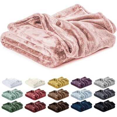 Lavea ® Manta polar 150 x 200 cm para cama de 105, macia, manta de microfibra, quente e aveludada, para sofá e cama, respirável e fácil de lavar, rosa empoeirado Lavea ® Manta polar 150 x 200 cm para cama de 105, macia, manta de microfibra, quente e aveludada, para sofá e cama, respirável e fácil de lavar, rosa empoeirado