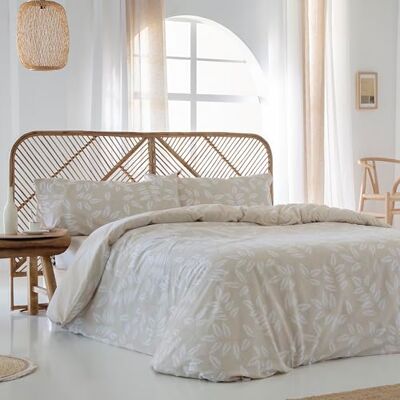 COTTON ARTean Capa nórdica algodão ORGANICO 100% 144 fios BATAN, bege reversível, cama de 150 x 190/200. Capa nórdica 240 x 220 + 2 fronhas de almofada + lençol de baixo ajustável 150 x 190/200. Fecha com botões COTTON ARTean Capa nórdica algodão ORGANICO 100% 144 fios BATAN, bege reversível, cama de 150 x 190/200. Capa nórdica 240 x 220 + 2 fronhas de almofada + lençol de baixo ajustável 150 x 190/200. Fecha com botões
