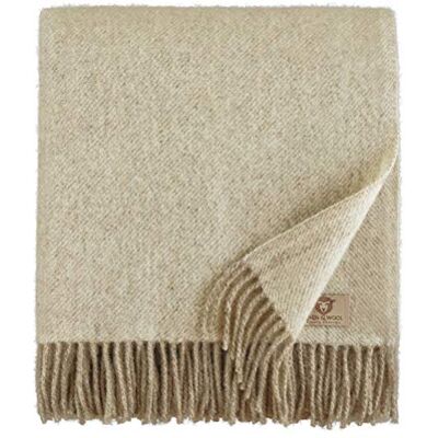 Linen & Cotton Manta Quente e Macia de Lã de Ovelha Columbus 100% Lã Pura da Nova Zelândia, Branco Natural Bege (140 x 200 cm) Mantas de Inverno para Sofá Cama Individual Casal Colcha de Cama Linen & Cotton Manta Quente e Macia de Lã de Ovelha Columbus 100% Lã Pura da Nova Zelândia, Branco Natural Bege (140 x 200 cm) Mantas de Inverno para Sofá Cama Individual Casal Colcha de Cama