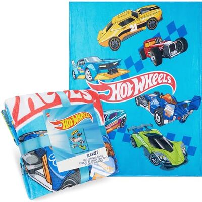 Get Trend Hot Wheels Cobertor infantil para cama sofá de viagem, decoração de quarto, mantas macias e divertidas, presentes originais, 130 x 150 cm (Multi Hot Wheels) Get Trend Hot Wheels Cobertor infantil para cama sofá de viagem, decoração de quarto, mantas macias e divertidas, presentes originais, 130 x 150 cm (Multi Hot Wheels)