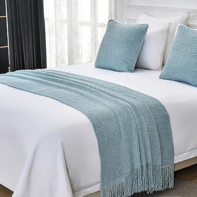 MSTZA 65 * 180 ~ 65 x 260 cm manta de puxar sofá tecida de cabo grande simples, caminho de cama decorativo macio e quente, conjunto de almofadas para quarto de casa, hotel MSTZA 65 * 180 ~ 65 x 260 cm manta de puxar sofá tecida de cabo grande simples, caminho de cama decorativo macio e quente, conjunto de almofadas para quarto de casa, hotel