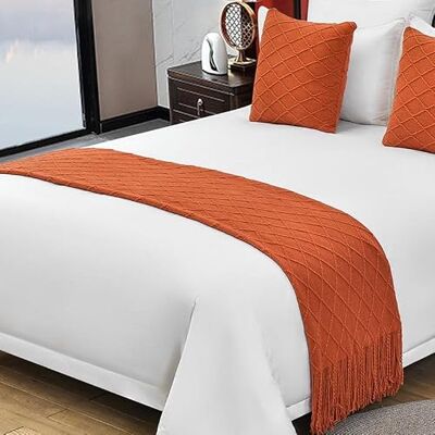 MSTZA 65 * 180 ~ 65 x 260 cm manta de puxar sofá tecida de cabo grande simples, caminho de cama decorativo macio e quente, conjunto de almofadas para quarto de casa, hotel MSTZA 65 * 180 ~ 65 x 260 cm manta de puxar sofá tecida de cabo grande simples, caminho de cama decorativo macio e quente, conjunto de almofadas para quarto de casa, hotel