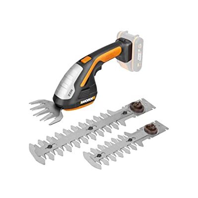 WORX 20 V de Cortador de Sebes e Grama wg801e Inclui 3 Vários Lâminas, sem Bateria e Carregador WORX 20 V de Cortador de Sebes e Grama wg801e Inclui 3 Vários Lâminas, sem Bateria e Carregador