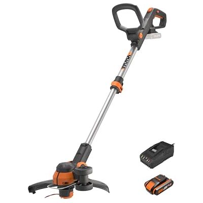 WORX – Desboçador com bateria (20 V, inclui bateria de 2 Ah e Desboçador 2 em 1 com cabeça giratória de 90°, diâmetro de corte de 30 cm, cabo telescópico WORX – Desboçador com bateria (20 V, inclui bateria de 2 Ah e Desboçador 2 em 1 com cabeça giratória de 90°, diâmetro de corte de 30 cm, cabo telescópico