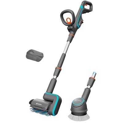Gardena AquaBrush de limpeza de bateria universal 04/18 V P4A só: Exterior, superfície universal, pincel de perfilagem, funcionamento com um só toque, sem cabo () Gardena AquaBrush de limpeza de bateria universal 04/18 V P4A só: Exterior, superfície universal, pincel de perfilagem, funcionamento com um só toque, sem cabo ()