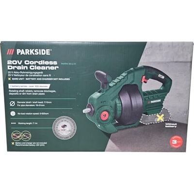 Parkside PSIDE ® 20 V Bateria tubo de limpeza PARRW 20-Li A1, sem bateria e carregador, tubo de limpeza, espiral, espiral de limpeza Parkside PSIDE ® 20 V Bateria tubo de limpeza PARRW 20-Li A1, sem bateria e carregador, tubo de limpeza, espiral, espiral de limpeza