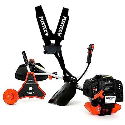 FUXTEC Roçadora a gasolina multifunções com 52 CC, multiferramenta 2 em 1, com 3 CV de potência e motor de 2 tempos Arranque facil • Correa hombro ergonomica • Bobina hilo nylon • Disco acero 3 dientes • Acceso filtro sin herramientas FUXTEC Roçadora a gasolina multifunções com 52 CC, multiferramenta 2 em 1, com 3 CV de potência e motor de 2 tempos Arranque facil • Correa hombro ergonomica • Bobina hilo nylon • Disco acero 3 dientes • Acceso filtro sin herramientas