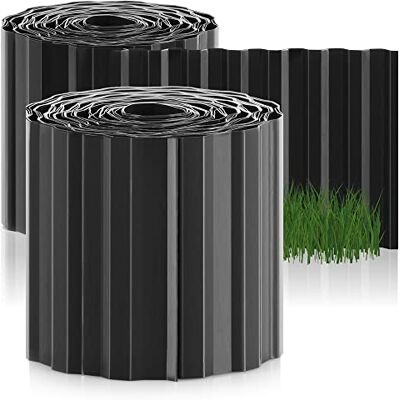 com-four ® 2X borda de relva, 15 x 900 cm, de plástico, borda de parterre com-four ® 2X borda de relva, 15 x 900 cm, de plástico, borda de parterre