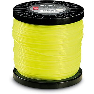 AUSONIA Bobina de fio para corta-relvas e roçadora quadrada amarela 3,3 mm x 2 kg AUSONIA Bobina de fio para corta-relvas e roçadora quadrada amarela 3,3 mm x 2 kg