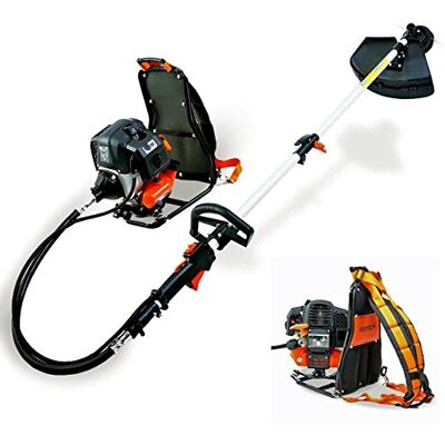 FUXTEC Mochila Desbrozadora • Potente gasolina Recortadoras de Diseño ergonómico de mochila • Comienzo fácil • Bobina de nylon • Hoja de metal 3 dientes • Distribución óptima del peso en FUXTEC Mochila Desbrozadora • Potente gasolina Recortadoras de Diseño ergonómico de mochila • Comienzo fácil • Bobina de nylon • Hoja de metal 3 dientes • Distribución óptima del peso en