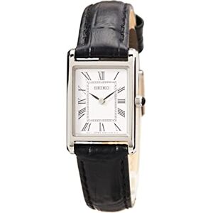 Seiko Relógio de Quartzo para Mulher, Inox, Pulseira de Couro, Prata, S Seiko Relógio de Quartzo para Mulher, Inox, Pulseira de Couro, Prata, S