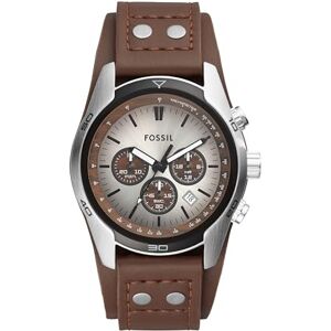 Fossil Relógio para homem Coachman, movimento cronógrafo de quartzo, Castanho, 45 mm, Casual Fossil Relógio para homem Coachman, movimento cronógrafo de quartzo, Castanho, 45 mm, Casual