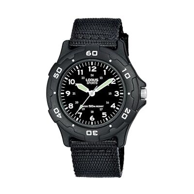 Lorus Relógio analógico para crianças de quartzo com correia em Nylon Lorus Relógio analógico para crianças de quartzo com correia em Nylon