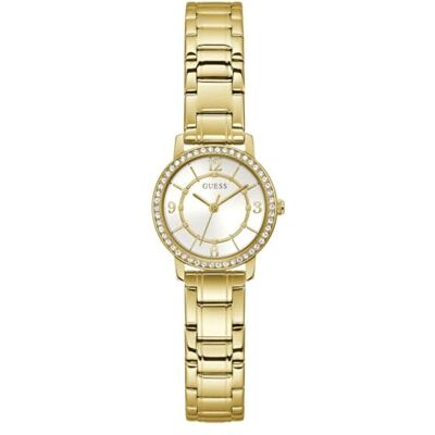 GUESS Relógio feminino de 28 mm, Ouro GUESS Relógio feminino de 28 mm, Ouro