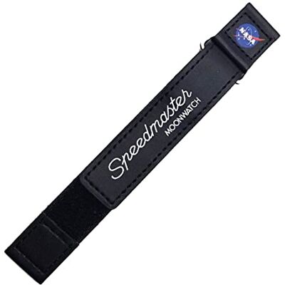 Generico Correia NATO Nasa MoonWatch relógio Speed master strap compatível com relógios Moonswatch preto branco cinzento 20 mm Generico Correia NATO Nasa MoonWatch relógio Speed master strap compatível com relógios Moonswatch preto branco cinzento 20 mm