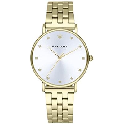 Radiant Relógio mulher 3 Atm, cor da pulseira dourada com caixa de metal de cor dourada tamanho da caixa 36,00 mm Radiant Relógio mulher 3 Atm, cor da pulseira dourada com caixa de metal de cor dourada tamanho da caixa 36,00 mm