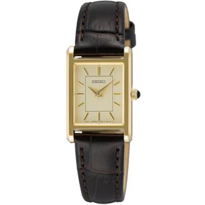 Seiko Relógio analógico para Mulher com Pulseira de Couro Seiko Relógio analógico para Mulher com Pulseira de Couro