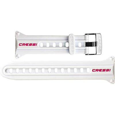 CRESSI Strap For Goa Correia de computador, branco/rosa, Uni CRESSI Strap For Goa Correia de computador, branco/rosa, Uni