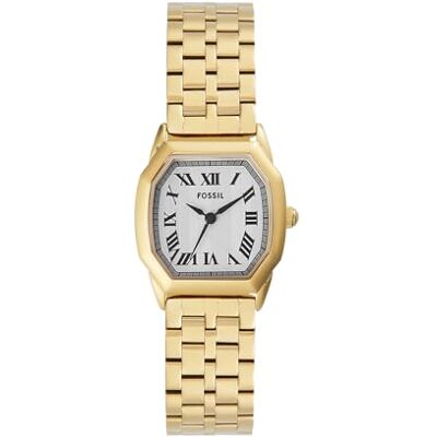 Fossil Relógio Harlow para Mulher, Movimento de Quartzo de Três Ponteiros com Pulseira de Aço ou Couro, Moderno Fossil Relógio Harlow para Mulher, Movimento de Quartzo de Três Ponteiros com Pulseira de Aço ou Couro, Moderno