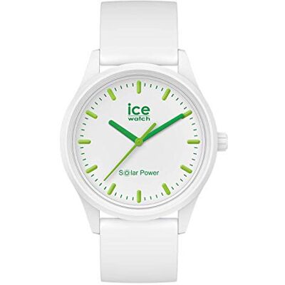 ICE-WATCH ICE solar power Nature Relógio branco para homem (unissexo) com correia de silicone (M) ICE-WATCH ICE solar power Nature Relógio branco para homem (unissexo) com correia de silicone (M)
