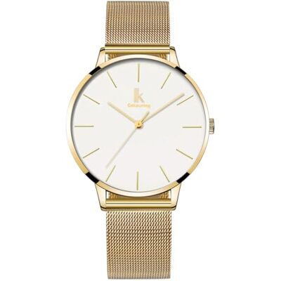 Alienwork IK Relógio Minimalista Mulher Ultra-Fininho com Pulseira de Malha, pulseira Alienwork IK Relógio Minimalista Mulher Ultra-Fininho com Pulseira de Malha, pulseira