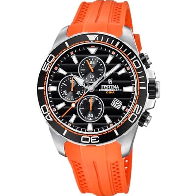 Festina Reloj Hombre Deportivo Cronógrafo Movimiento de Cuarzo Reloj Analógico Hombre con Correa de Caucho Resistente al Agua 10 ATM F20370 Special Prices Festina Reloj Hombre Deportivo Cronógrafo Movimiento de Cuarzo Reloj Analógico Hombre con Correa de Caucho Resistente al Agua 10 ATM F20370 Special Prices
