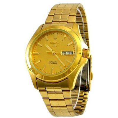 Seiko Relógio para homens, correia de aço inoxidável cor dourada Seiko Relógio para homens, correia de aço inoxidável cor dourada
