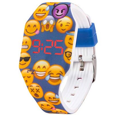 Kiddus Relógio LED digital para menina ou menino. Pulseira de silicone suave. Bateria japonesa substituível. Fácil de ler e aprender as horas, tira Kiddus Relógio LED digital para menina ou menino. Pulseira de silicone suave. Bateria japonesa substituível. Fácil de ler e aprender as horas, tira