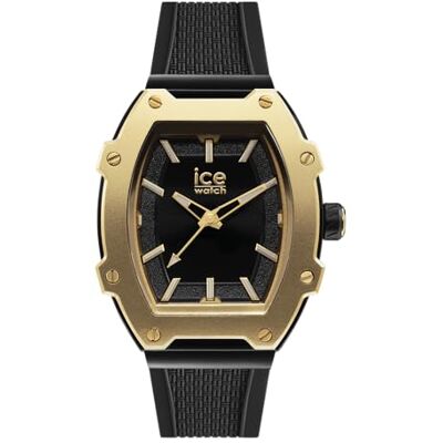 ICE-WATCH Ice boliday Relógio para senhora com correia de plástico (médio), Preto ICE-WATCH Ice boliday Relógio para senhora com correia de plástico (médio), Preto