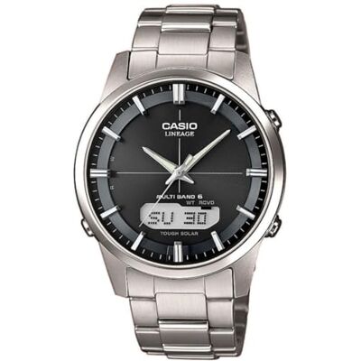 Casio WAVE CEPTOR Relógio rádio controlado e solar, caixa sólida, para homem Casio WAVE CEPTOR Relógio rádio controlado e solar, caixa sólida, para homem