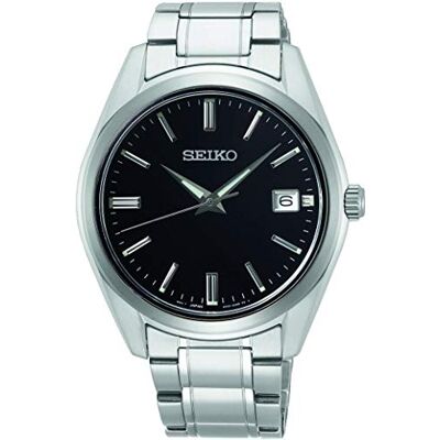 Seiko UK Limited EU Relógio homem de quartzo analógico com bracelete em aço, Tamanho único, pulseira Seiko UK Limited EU Relógio homem de quartzo analógico com bracelete em aço, Tamanho único, pulseira