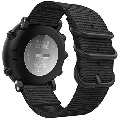 MoKo Correa Compatible con Suunto Core, Pulsera Deportivo de Reloj de Nylon, Pulsera Ajustable con Cierre de Clip, Respirable y Reemplazable para Suunto Core MoKo Correa Compatible con Suunto Core, Pulsera Deportivo de Reloj de Nylon, Pulsera Ajustable con Cierre de Clip, Respirable y Reemplazable para Suunto Core