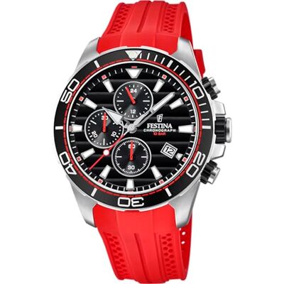 Festina Reloj Hombre Deportivo Cronógrafo Movimiento de Cuarzo Reloj Analógico Hombre con Correa de Caucho Resistente al Agua 10 ATM F20370 Special Prices Festina Reloj Hombre Deportivo Cronógrafo Movimiento de Cuarzo Reloj Analógico Hombre con Correa de Caucho Resistente al Agua 10 ATM F20370 Special Prices
