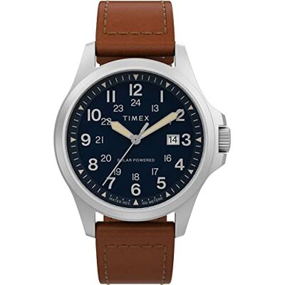 Timex Relógio solar Expedition Field Post de 41 mm para homem Timex Relógio solar Expedition Field Post de 41 mm para homem