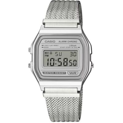 Casio Relógio vintage Iconic digital prata cinzento Casio Relógio vintage Iconic digital prata cinzento
