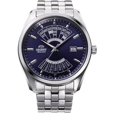 Orient Contemporary Multi Year Calendar – relógio automático para homem de carregamento manual casual BA00, aço azul, casual Orient Contemporary Multi Year Calendar – relógio automático para homem de carregamento manual casual BA00, aço azul, casual