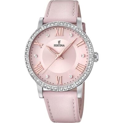 Festina Relógio Feminino, Analógico, Quartzo, 32002706, Rosa., Tamanho único, pulseira Festina Relógio Feminino, Analógico, Quartzo, 32002706, Rosa., Tamanho único, pulseira