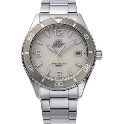 Orient Sports Diver Mao Solar 40 mm RA-WJ00 Reloj de Pulsera Solar de Acero Deportivo, Sumergible Orient Sports Diver Mao Solar 40 mm RA-WJ00 Reloj de Pulsera Solar de Acero Deportivo, Sumergible