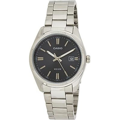 Casio VDF Relógio analógico, homem, prateado Casio VDF Relógio analógico, homem, prateado
