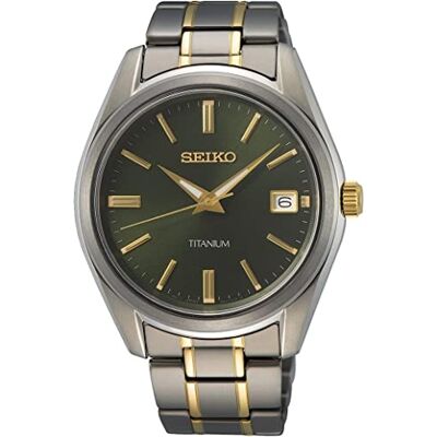 Seiko Relógio Analógico para Homens de Quartzo com Bracelete em Metal Seiko Relógio Analógico para Homens de Quartzo com Bracelete em Metal