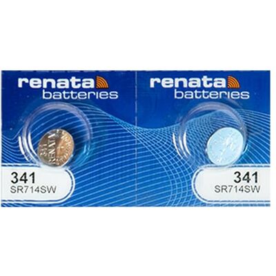 Renata 341 Pilha de botão para relógio 1,55 V (SR714SW) Renata 341 Pilha de botão para relógio 1,55 V (SR714SW)