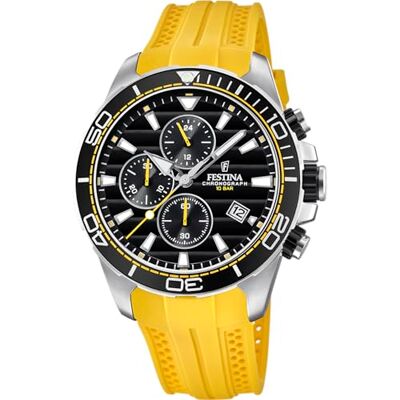 Festina Reloj Hombre Deportivo Cronógrafo Movimiento de Cuarzo Reloj Analógico Hombre con Correa de Caucho Resistente al Agua 10 ATM F20370 Special Prices Festina Reloj Hombre Deportivo Cronógrafo Movimiento de Cuarzo Reloj Analógico Hombre con Correa de Caucho Resistente al Agua 10 ATM F20370 Special Prices