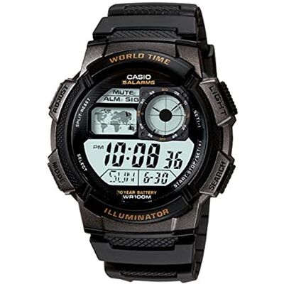Casio Relógio digital em aço inoxidável12 Casio Relógio digital em aço inoxidável12