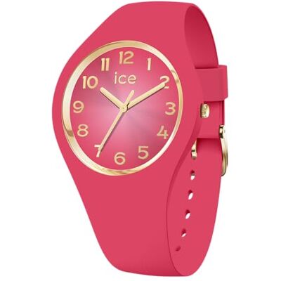 ICE-WATCH Ice Glam Secret, relógio para mulher com correia de poliamida (S +), ROSA, tira ICE-WATCH Ice Glam Secret, relógio para mulher com correia de poliamida (S +), ROSA, tira