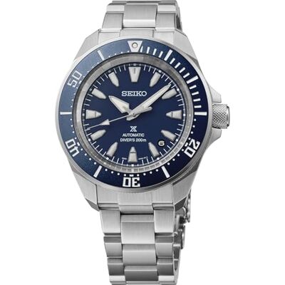 Seiko Prospex Relógio masculino com caixa de aço inoxidável, movimento automático, impermeável, ponteiros luminescentes Seiko Prospex Relógio masculino com caixa de aço inoxidável, movimento automático, impermeável, ponteiros luminescentes